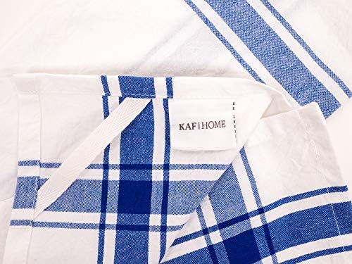 KAF Home Yarn Dyed Cleed Sack מגבות מטבח | סט של 4, 18 x 28 אינץ 'מגבות | מושלם לאפייה, יצירה